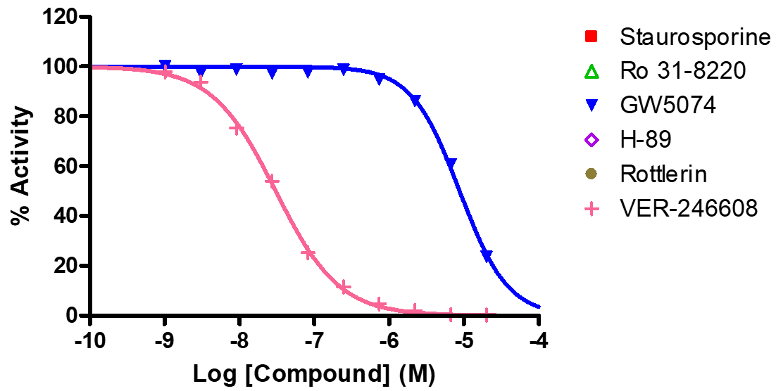 Reference compound IC50 for PDK1/PDHK1