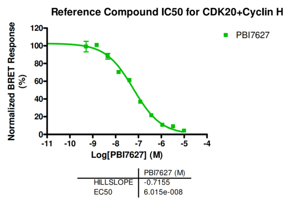 Reference compound IC50 for CDK20+Cyclin H