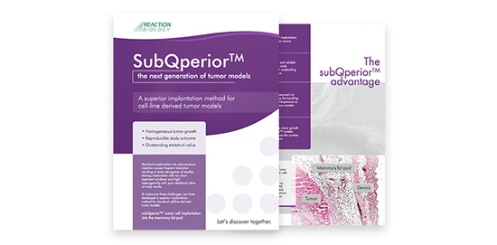 SubQperiorTM The next generation of tumor models